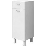 Essentiel - meuble de rangement 1 porte 1 tiroir - blanc - l 30 cm