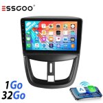 Essgoo autoradio android 14 1 + 32go pour peugeot 207 2006 - 2015 carplay voiture gps doppel din lecteur ...