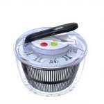 Essoreuse à salade - 5l - manuelle - avec couvercle sécurisé et poignée rotative - pour salades / fruits ... Essoreuse à salade - 5l - manuelle - avec couvercle sécurisé et poignée rotative - pour salades / fruits ...