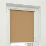 Estika - store enrouleur thermique occultant sans per�age sur mesure - couleur beige - 105x220 cm - protection ...