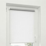 Estika - store enrouleur thermique occultant sans per�age sur mesure - couleur blanc - 100x220 cm - protection ...