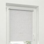 Estika - store enrouleur thermique occultant sans per�age sur mesure - couleur lin - 50x220 cm - protection ...