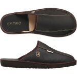 Estro chaussons hommes pantoufle chausson homme cuir laine mules pantoufles semelle inoubliable frost ...
