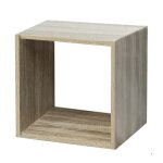 tagre  1 case meuble de rangement ouvert pour livres et dcoration coloris chne - longueur 344 x ...