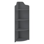 Etagere d angle pour salle de bain meuble de rangement avec 4 surfaces de stockage bois composite 90 ...