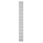 Tour armoire etagere cd / dvd rangement stockage 175 cm mdf blanc