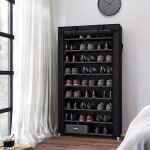 Etagres  chaussures porte - chaussures meuble de rangement 10 couches avec housse - 160 * 30 * 88cm ...
