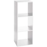 Étagère colonne 3 cases mix effet chêne blanc atmosphera Étagère colonne 3 cases mix effet chêne blanc atmosphera