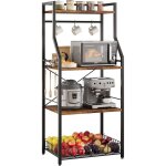 tagre de cuisine tagre de rangement  4 niveaux support de four  micro - ondes avec des 8 crochets40x60x1 ...