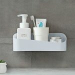 tagre de douche adhsive pour salle de bain support de rangement mural tagre de douche sans perage ...