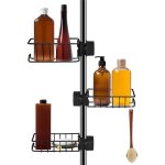 Étagère de douche - amoune - télescopique - inoxydable - sans perçage - ajustable Étagère de douche - amoune - télescopique - inoxydable - sans perçage - ajustable