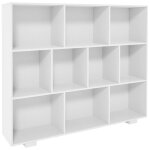 Etagre pour enfants - dcoshop26 - 100x120 cm - 10 compartiments - mdf blanc