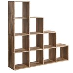 tagre escalier meuble de rangement 6 compartiments pour bibliothque salon chambre blanc 12 0005764 ...