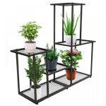 Étagère de fleur à 5 niveaux - errolves - noir - porte plante en fer - support pour plantes de jardin ... Étagère de fleur à 5 niveaux - errolves - noir - porte plante en fer - support pour plantes de jardin ...