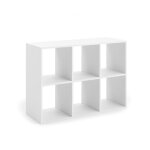 Létagère loni 2x3 - blanc - 8 espaces de rangement - utilisation polyvalente Létagère loni 2x3 - blanc - 8 espaces de rangement - utilisation polyvalente