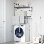 �tag�re pour machine � laver 77x52x192 cm aluminium