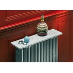 Etag�re en marbre pour radiateur - carrare naturel - 80x20cm