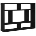�tag�re murale en bois ding�nierie - vidaxl - ch�ne noir - 75x16x55 cm - montage mural - bois dacacia ...