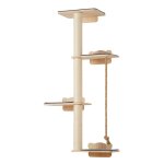 tagres murales pour chat - vevor - ensemble de meubles muraux - perchoir pour chat en bois de pin 12 ...