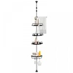 �tag�re murale de douche dangle t�lescopique - xuanyu - sans per�age m�tal - meuble wc - 105 - 310cm ...