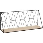 �tag�re murale m�tal filaire noir 48x20cm - atmosphera createur dinterieur