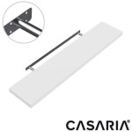 Etagère murale flottante - casaria - 70cm - blanc - mdf - rangement livre Etagère murale flottante - casaria - 70cm - blanc - mdf - rangement livre