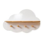 �tag�re murale nuage enfant avec 4 pat�res en bois ? rangement 2 - en - 1 ? chambre b�b�