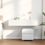 �tag�re murale avec tiroirs blanc 100x36x19cm bois d ing�nierie