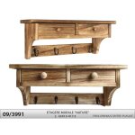 Etagere pat�re murale 43x15 h17. 5 nature