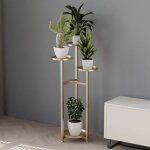 tagre  plante porte plante multifonction cratif escalier  fleurs dcoratif h 100 cm or