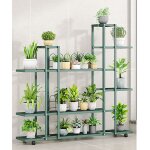 �tag�re � plante porte plante multifonction cr�atif escalier � fleurs d�coratif h 114 cm vert