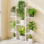 tagre  plante porte plante multifonction cratif escalier  fleurs dcoratif h 93. 5 cm blanc