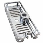 Étagère de poteau de douche support de rangement multifonction pour tige de levageavec boucle et crochet ... Étagère de poteau de douche support de rangement multifonction pour tige de levageavec boucle et crochet ...