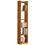 �tag�re de rangement biblioth�que en bois de pin massif coloris miel - longueur 40 x profondeur 28 x ...