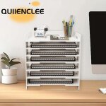 Etag�re de rangement pour dossiers - 33. 5 * 25. 5 * 40cm - classeur � 7 �tag�res - blanc pour bureau ...