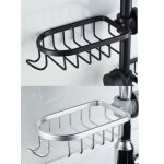 Etag�re et rangement de douche - lot de 2 �tag�re douche sans percage inox �tag�re salle de bain t�lescopique ...