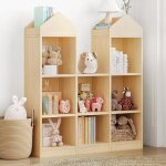 Étagère de rangement enfant pour jouets et livres - bibliothèque pour enfants - salut - 8 casiers - blanc ... Étagère de rangement enfant pour jouets et livres - bibliothèque pour enfants - salut - 8 casiers - blanc ...