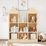 �tag�re de rangement enfant meuble rangement jouetbiblioth�que enfant91 x 30 x 107. 5cm 8 cubes
