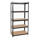 Etagère de rangement noire 90 x 40cm x h180cm - rayonnage métal haute qualité 5 plateaux charges lourdes ... Etagère de rangement noire 90 x 40cm x h180cm - rayonnage métal haute qualité 5 plateaux charges lourdes ...