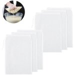 �tamine - lot de 6 - tissu � passer - tissu dortie - passoire - sac � lait v�g�tal - tamis - 100 mesh ...