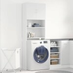 (solde dt) meuble de machine  laver / armorie pour lave - linge - blanc bois dingnierie aspect lgant ...