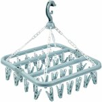 Etendoir chaussette cintre � linge avec 32 clips pour s�che chaussettes pliable pinces � linge sechoir ...