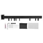 �tendoir � linge mural r�tractable en acier inoxydable sans clous rangement de la pi�ce noir