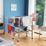 �tendoir � linge pliable vertical roulettes 187 m d?�tendage 6 ailes r�glables supports chaussures s�choir ...