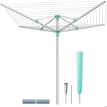 �tendoir � linge rotatif r�glable en hauteur de 60 m ext�rieur jardin avec manchon de sol pinces � linge ...