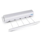 Etendoir mural extensible sechoir linge mural avec 4 fils de 32 mtres etendoir a linge pour intrieur ...