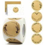 tiquettes autocollantes rondes fait main pour confiture papier kraft facile  crire parfait pour diy ...