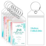 �tiquettes bagage croisi�re xxl - 8 pi�ces pvc transparent bandes m�talliques - convient pour bateaux ...