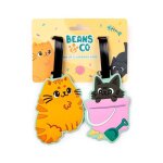 Etiquettes pour bagages et valises - pvc - chats - r�glable - personnalisable