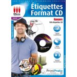 tiquettes cd opaques - 100 tiquettes mates - impression jet dencre et laser